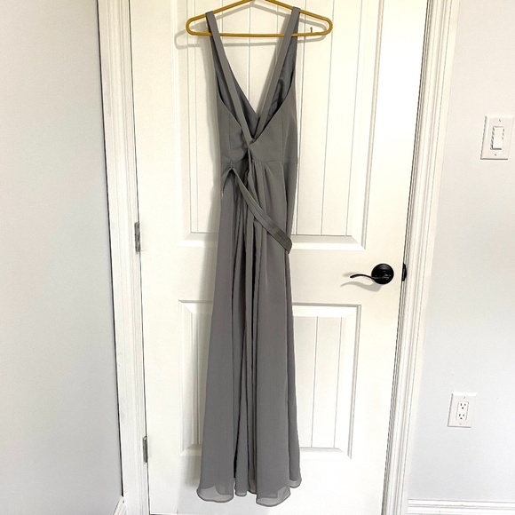 Grey/Silver Vera Wang Bridesmaid Dress - Picture 4 of 4